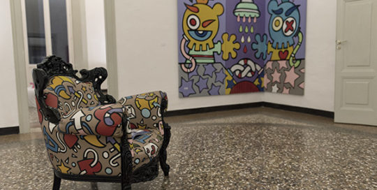 ARTE Installazioni Sreet art da salotto Aleandro Roncarà